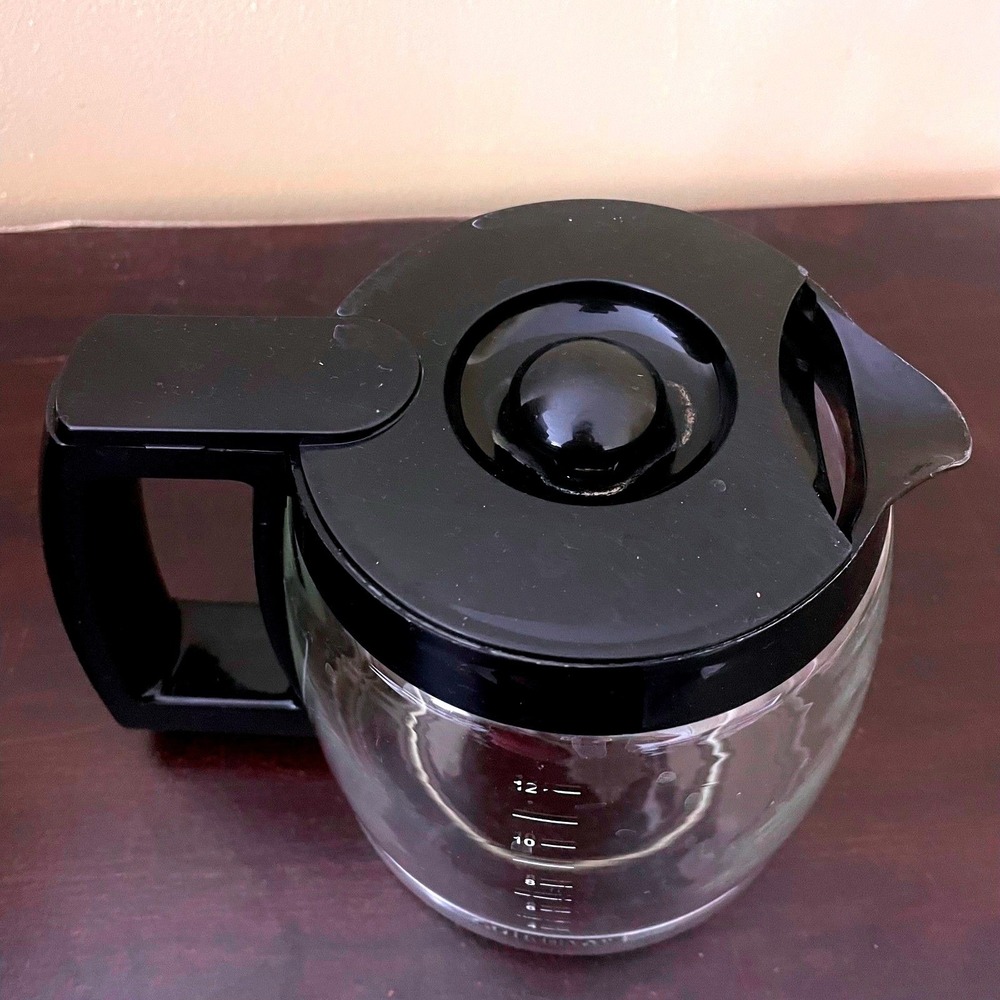 Original Cuisinart 12 Cup Glass Coffee Carafe with Black Lid - Picture 4 of 5